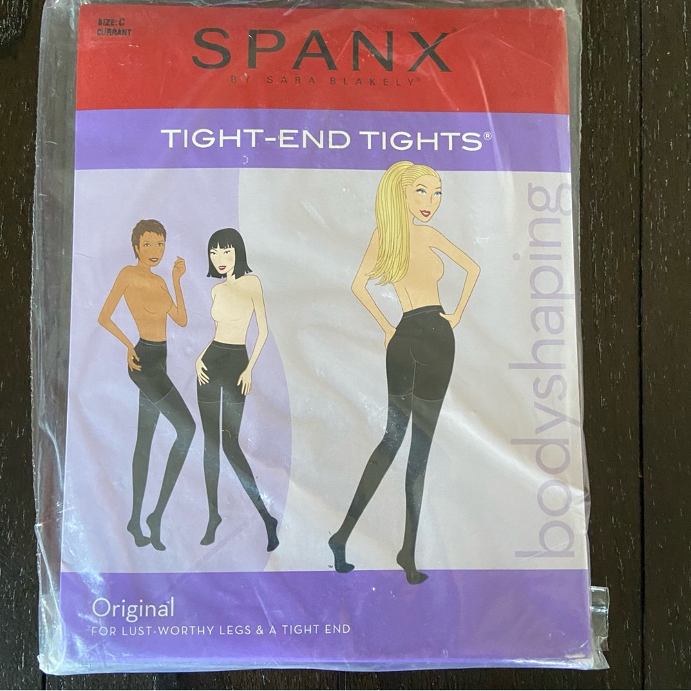 Spanx Tight End Tights‎ Bodyshaping Shapewear Currant Plum Eggplant NWT Size C
